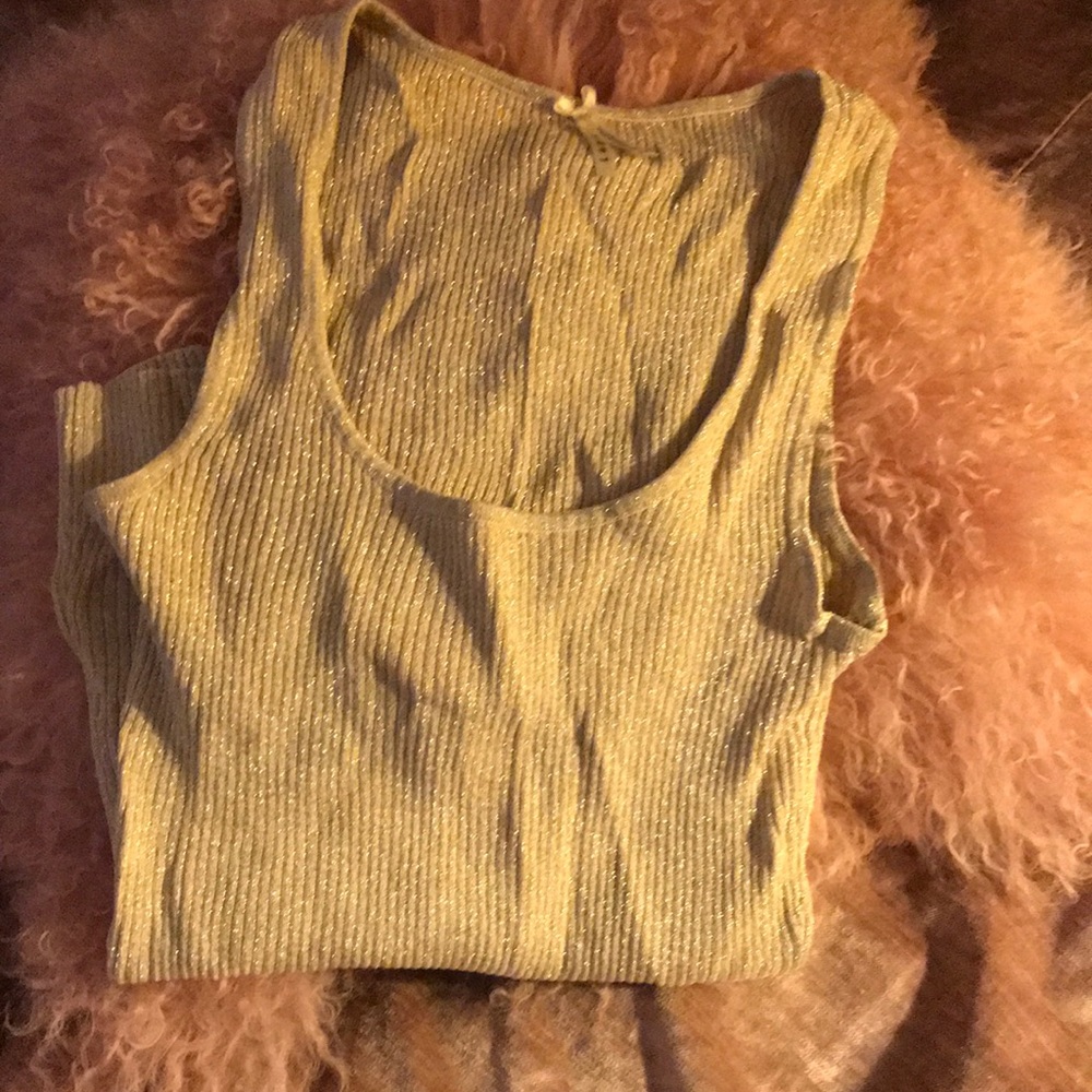 Lapis Gold Shimmery Tank